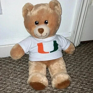 Build a Bear With UM (University of Miami) T-Shirt. Preowned